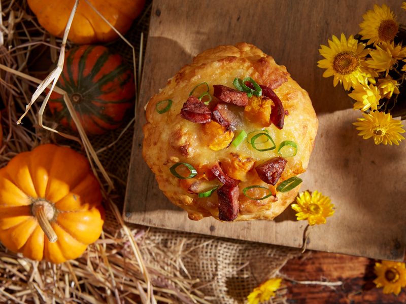 Feature image Chorizo Pumpkin Halloween Muffin