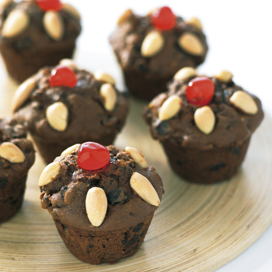Mini Christmas pudding muffin treat